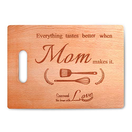 Flash Deals - 50% OFF Vencer Cutting Board with Easy-Grip Handles,15.3x10.9,Hardwood Chopping and Carving Countertop Block