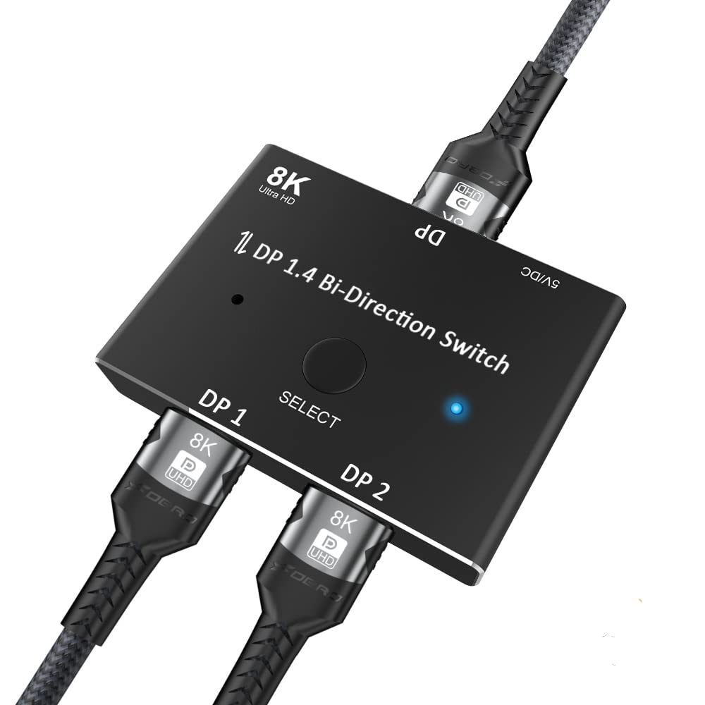 Amazon.co.jp: FDBRO 8K DisplayPort 切替器 DP 1.4