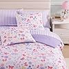 Wink Deer Full Size Comforter Sets with Sheets for Girls-7 Pieces Full Size Bedding Sets with Pink Comforter, Sheets, Pillowcases & Shams for Kids (Cute Botanical Flowers, 76" X 86") #2