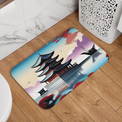 The Pearl of the Ori gemusterte Fußmatte für drinnen und draußen, strapazierfähig, Willkommensmatte für Eingangsbereich, Außenbereich, Terrasse, Veranda, Treppe, Fußmatte