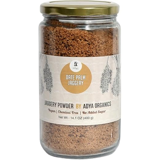Adya Organics Jaggery Powder Nutrient Rich Handmade Gud Pure