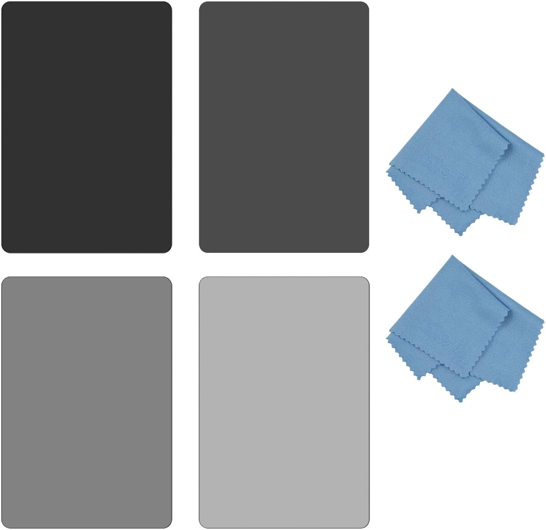 SIOTI Kit de filtro cuadrado de 4 x 6 pulgadas (3.937 x 5.906 in) con ND2 y ND4 y ND8 y ND16 para Cokin Z Lee Hitech SIOTI Holder (ND)