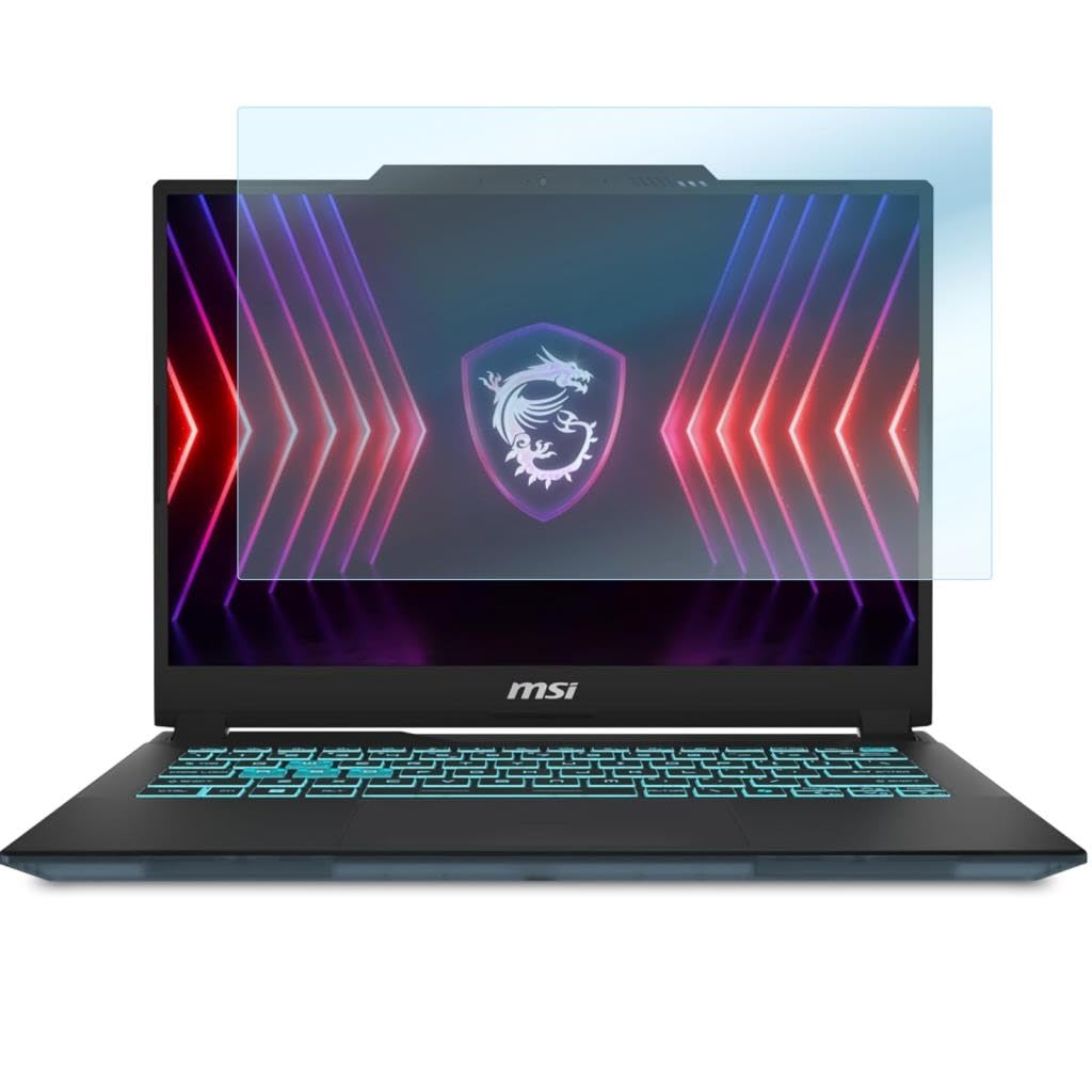 Engo Msi Cyborg 14 İnç İle Uyumlu Ekran Koruyucu Notebook, 9H Temperli Kırılmaz Esnek Nano Cam, Çizilmeye Ve Darbeye Dayanıklı Laptop Koruma, HD Şeffaf 16:10