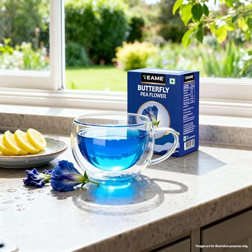 Image of TE-A-ME Butterfly Pea Tea - Blue Pea Tea - 50 gram | Helps Relieve Stress | Caffeine Free - Herbal Tea