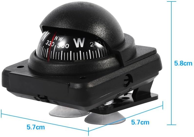 Multi-functional Marine Navigation Compass, Keenso Car Mount Dashboard Digital Boat Voyager Compass Flush Mount For Car Vehicle Sea Marine Boat Ship Outdoor Trip : Automotive