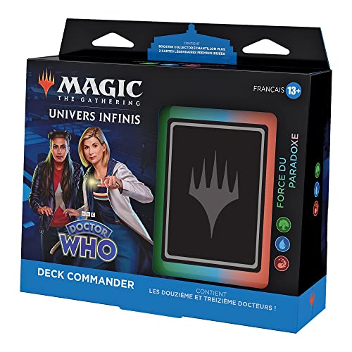 Deck Commander Magic Doctor Who Paradox Power avec booster collector en anglais