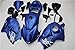 OWCAS US Stock Motorcycle Matte Blue Injection Mold ABS Fairings Kit Fit for 1997-2007 GSXR 1300 Gen1 Hayabusa Bodywork Aftermarket Fairings Kit 1998 1999 2000 2001 2002 2003 2004 2005 2006