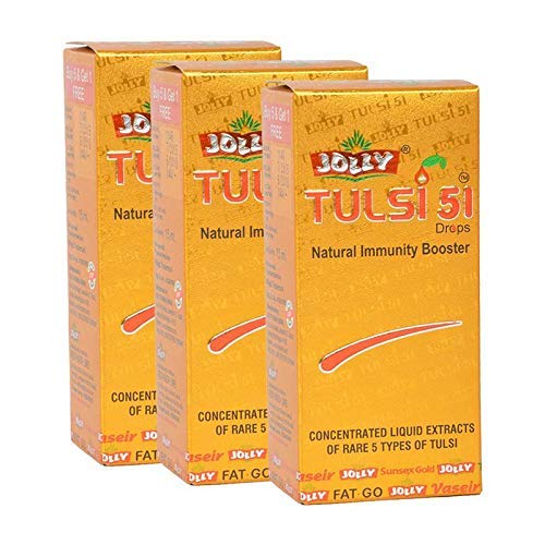 Jolly Tulsi 51 Drops Natural Immunity Booster 18 ml (Pack of 4)