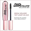 LOreal-Paris-Lightweight-Mega-Volume-Washable-Mascara-Black-Washable-Black-03-Fl-Oz L'Oreal Paris Makeup Air Volume Mega Mascara, Lightweight & Long-lasting Volumizing Mascara for Voluminous Eyelashes, Washable Black, 0.3 Fl Oz