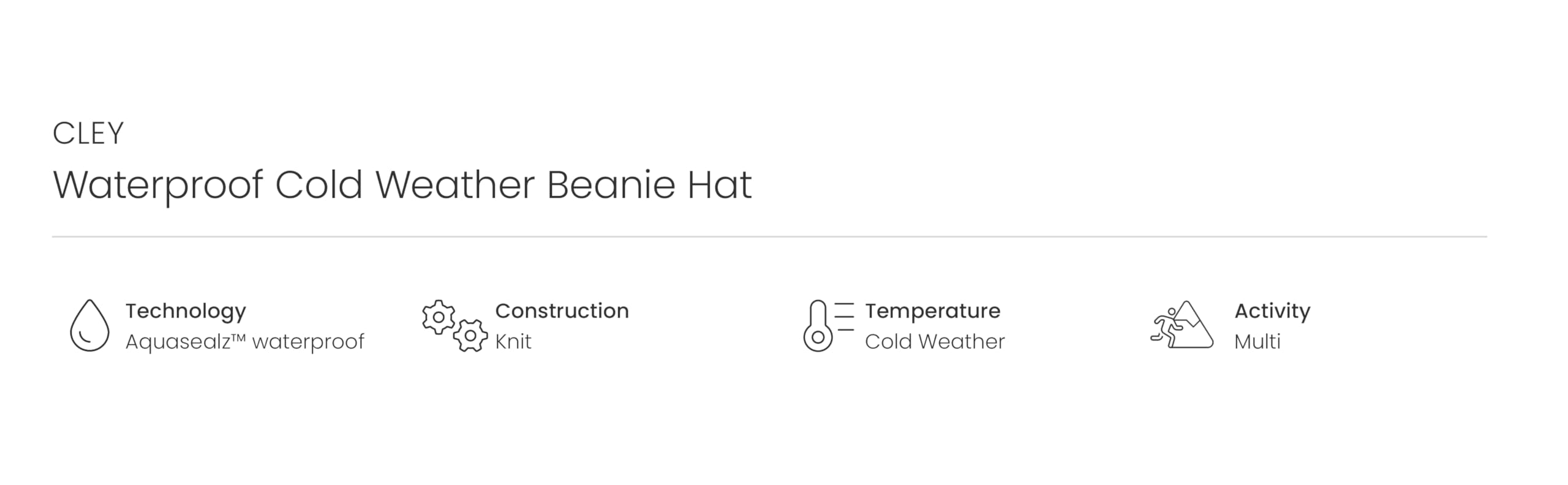 SEALSKINZ | Cley | Bonnet Unisexe imperméable pour Temps Froid | Couvre-Chef d'extérieur | Convient pour Toutes Les activités de Plein air et par Temps Froid