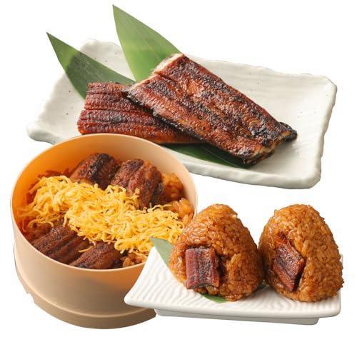 富貴の3種セット うなぎの蒲焼 1尾 せいろ蒸し 180g×2個 うなむすび 105g×5個