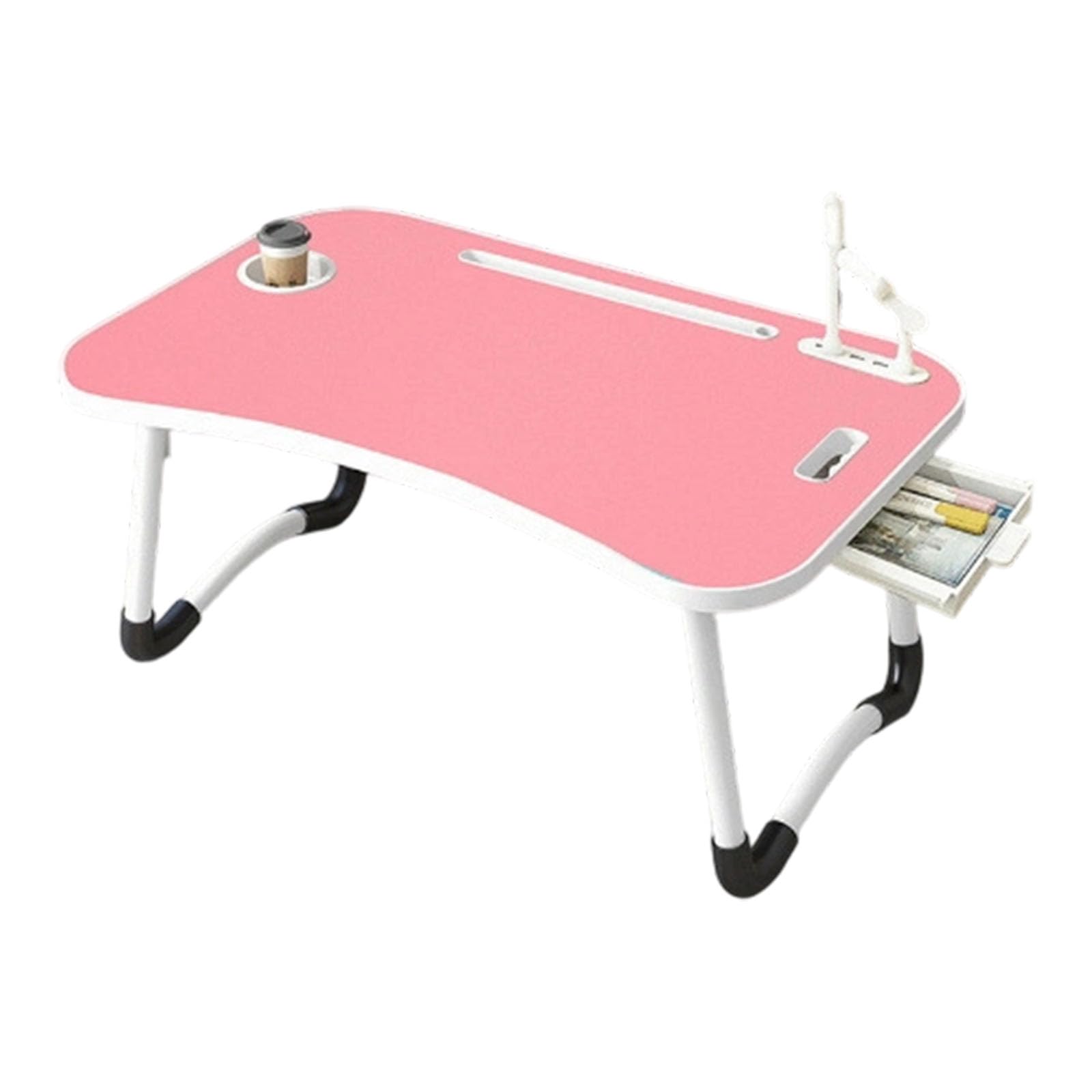 Large Pliable Notebook Desk Measuring 23.6x16x11 in Accommodates 17 Inch Notebook with Space Transportable Plan Includes Handle for Easy Transporting Fold Table