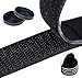 10M Bande Agrippantes Adhésives,20mm Bande Adhésives Ruban Scratch Hook Loop Bande Adhésives Autoadhé+4 x 4mm Adhésif Rond pour Tous Les Types Moustiquaire Fenetre,Cadres Photos Installation,Noir