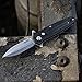 Elite Tactical - Manual Folding Knife w/D.L.M. - INCOG - Spear Point Blade, D2 Steel, Ball Bearing Pivot, S.S.D. Single Stage Deployment, G10 Handle w/Reversible Pocket Clip, EDC, ET-FDR017