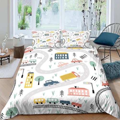Housse de couette hypoallergénique lit enfant 140x200 confortable - 4