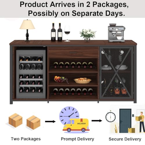 Luxury Wooden Wine Bar Cabinet