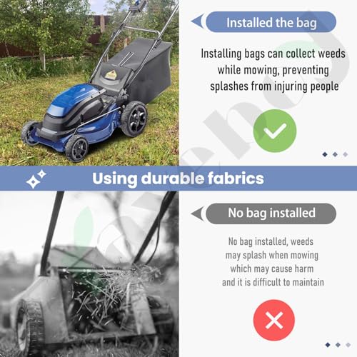 Lawn Mower Rear Grass Catcher Bag Comapatible with Kobalt 40V Max KM 2041B-06, 2040X-06 (Without Grass Catcher Frame)