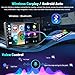 4+64G Android 15 Car Stereo for Kia Rio 2005-2011,9 inch IPS 1280 * 720 Touch Screen Radio Wireless Apple Carplay Android Auto DSP 5G WiFi Bluetooth GPS FM RDS+Free AHD Backup Camera