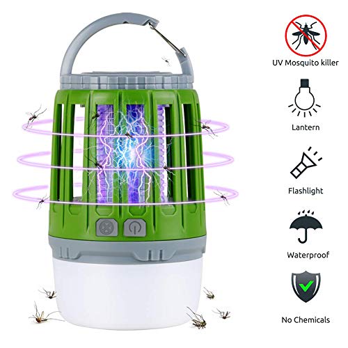 Linkax Camping Lantern LED Mosquito Zapper Tent Light USB Rechargeable Insect Bug Zapper Mosquito Killer Lamp