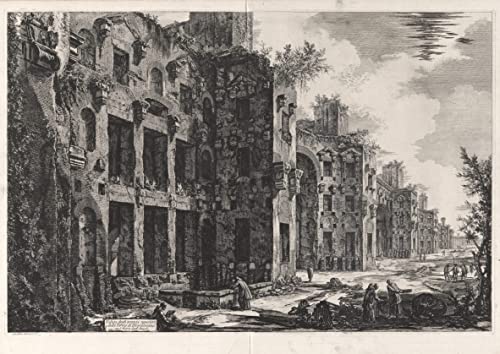 Imagen Vintage de Battista Piranesi Impresión de Alta Definición 60x90cm