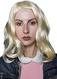 ALLAURA Strange Kids Wig Blonde Costume Halloween Costumes Wigs Party Supplies Fits Women One Size