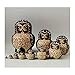 JHYS Matrioska Tradizionale Stile Hohloma, matrioska Bambola matrioska Gufo Giocattolo per Bambini Bambola matrioska Decorazione Modello Creativo Pittura Animale matrioska nidificazione Bambole nidi