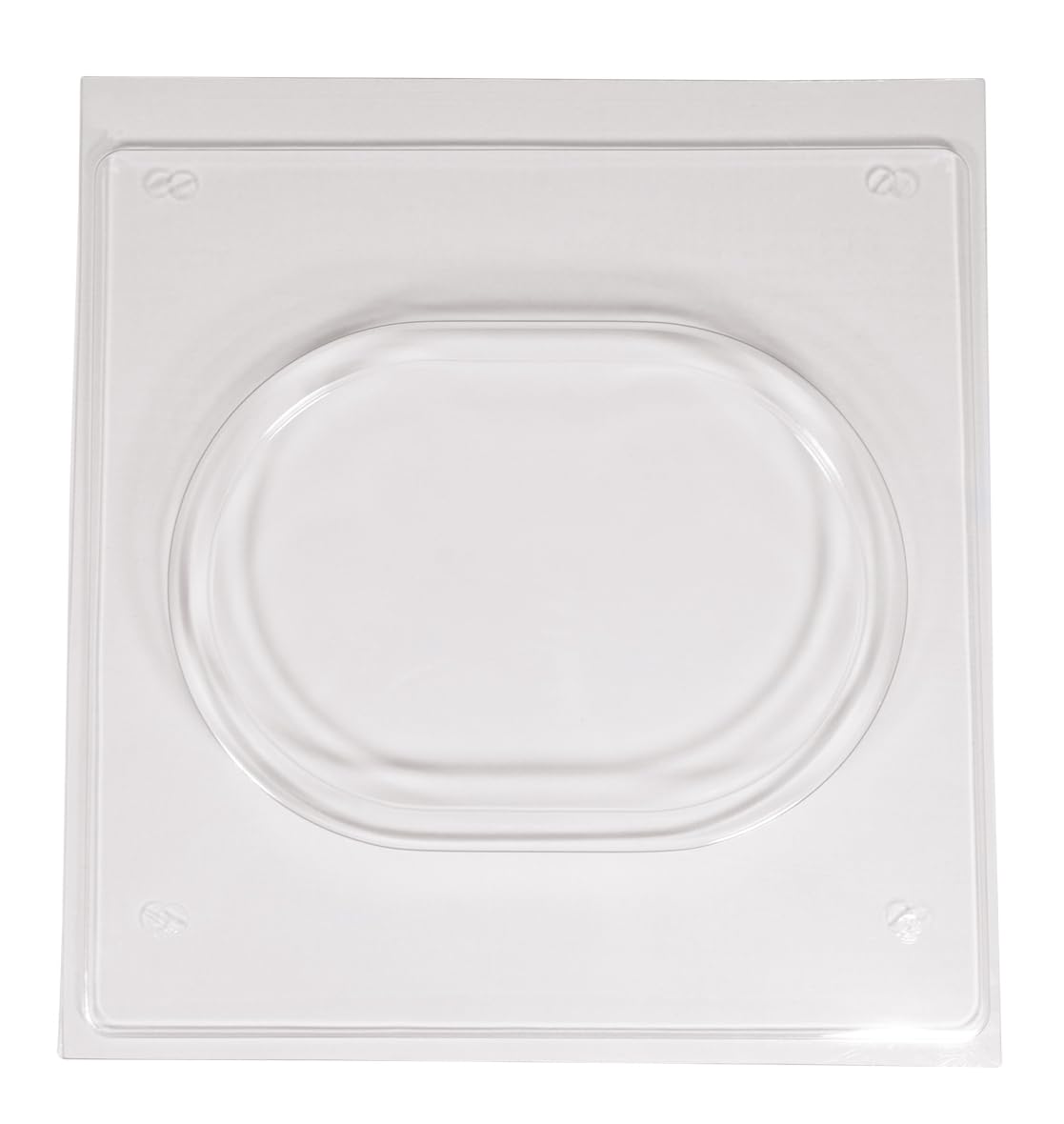 Rayher Oval Tray Casting Mould for Plaster and Concrete Crafts, Tray-Shaped Mould for Casting, Reusable Mould,clear, 24.5x18x2cm, 36138000