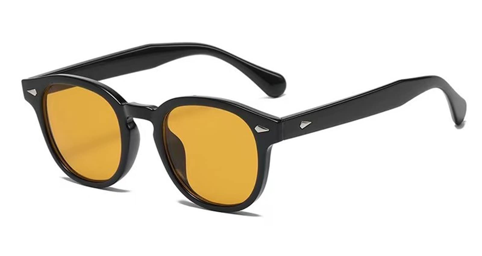 LHSDMOAT Occhiali da sole sportivi vintage anni '70 rotondi UV400 in stile Depp per uomo e donna, occhiali da sole colorati per la guida e i viaggi