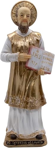 VILLAGE GIFT IMPORTERS Estatua de San Ignacio de Loyola de 8 pulgadas | Hermosa figura religiosa estatua figura de San Santo Ignacio de