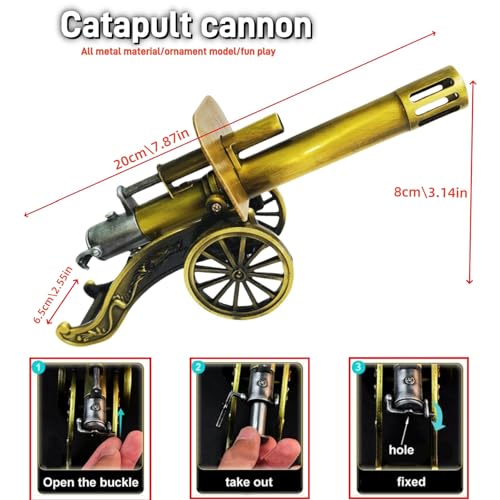 image for Generic Mini Firecracker Launching Cannon Model, Spring Recoil Mechani
