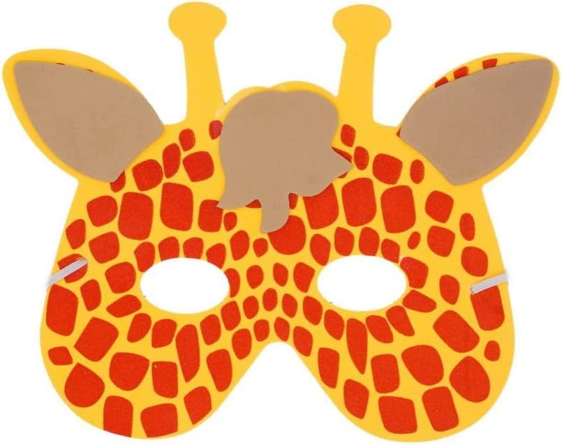 disdain 24 Piece of Assorted Animal Face Masks for Kids Dress-Up Party Children's Foam Animal Masks