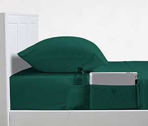 100 Egyptian Cotton 1000 Tc 4-Pc Bedding Sheet Set 10 Inch Deep Pockets Sheet Pillowcase Set Fitted Bed