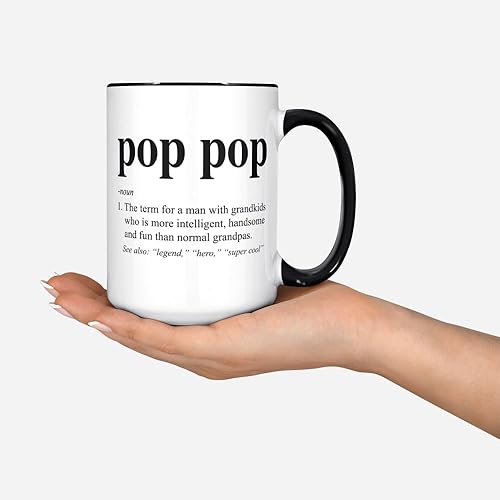Miniatura 3 de Taza de café blanca con definición poppop, definición poppop, definida, regalo divertido de cumpleaños, ideas de regalo para abuelo, regalo del día
