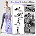 Pilates Board, Foldable Pilates Reformer Set for Home Workout with Timer, Multifunctional Portable Reformer Pilates Machine at Home Pilates Equipment for Fitness, Exercise, Abs, Core Training