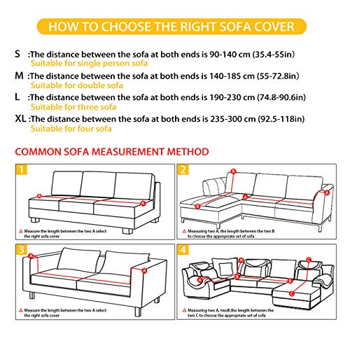 Seanative Sofa Cover Couch Cover,Stretch Sofa Slipcovers With Elastic Bottom & Anti-Slip Foam,Camouflage Printed Furniture Protector For Living Room Size M #TOP2