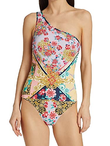 Johnny Was Raina One-Shoulder One Piece Swimsuit - CSW1722-Y (XL, Multi)