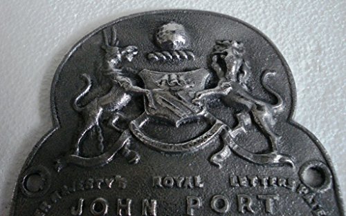 Antique Style Heavy CAST Safe Wall Plaque Plate – Rarest Rare - Best Collection: (Aluminum, John Port)