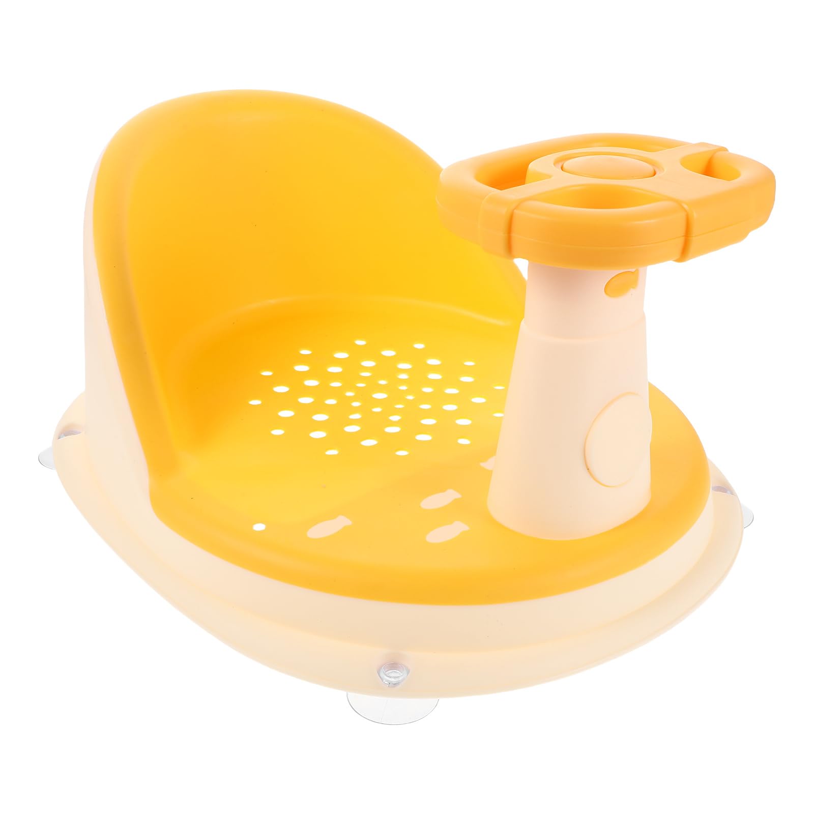 YARNOW Seggiolini da bagno per neonati: seggiolino da bagno portatile per neonati, supporto per vasca da bagno per bambini piccoli con ventosa per baby shower.