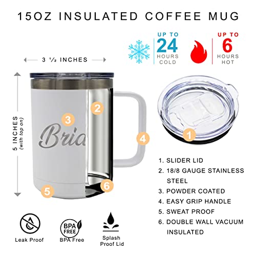My Personal Memories Bride And Groom Insulated Travel Tumbler Set Of 2 - Engraved To Go Cup Gift For Wedding, Rehearsal Dinner Party, Honeymoon, Reception (15 Oz Coffee Tumbler Set) #TOP3