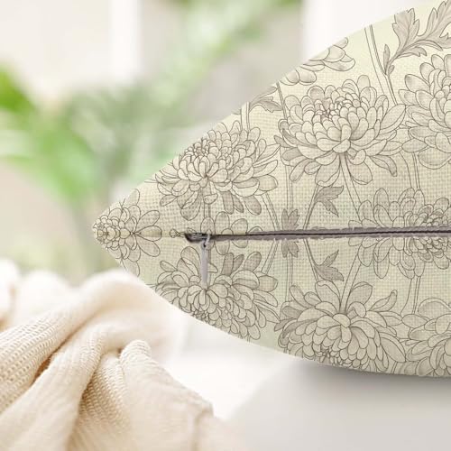 Housse de coussin avec fermeture éclair invisible lot de 4 taies d'oreiller 45x45