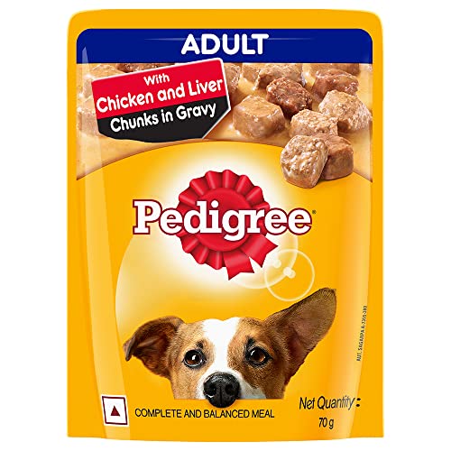 Pedigree-Wet-Food-for-Adult-Dogs-Chicken-Liver-Chunks-in-Gravy-Flavour-Pack-of-15-15-x-70g