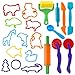 Outils de Pâte À Modeler Play doh Moules Kit pour Argile Pâte à Modeler, 20 pièces Dough Tools D'accessoires de Jouet de Pâte de Kit de Clay pour Enfants Forme animale(Couleur Aléatoire)