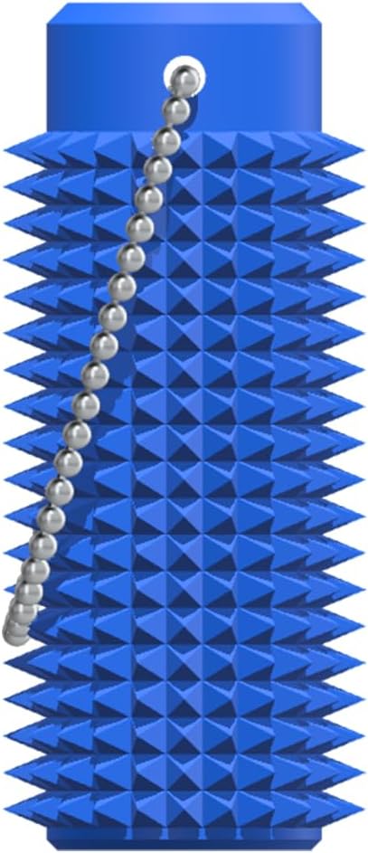 Little Ouchies Fidget - Pocket-Sized Stim Keychain with Spiky Grippie Design, Anxiety & Stress Relief Sensory Toy for Adults, Unique Gifts for Friends & Family (Blue)