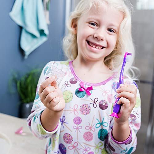 Kids Toothbrush Suction Cup With Covers, Toddler Toothbrush Soft Bristles, Child Toothbrush Suction Cups For Easy Access, Toddler Toothbrushes Handles Perfect For Tiny Hands Of Boys And Girls (6 Pack) #TOP6