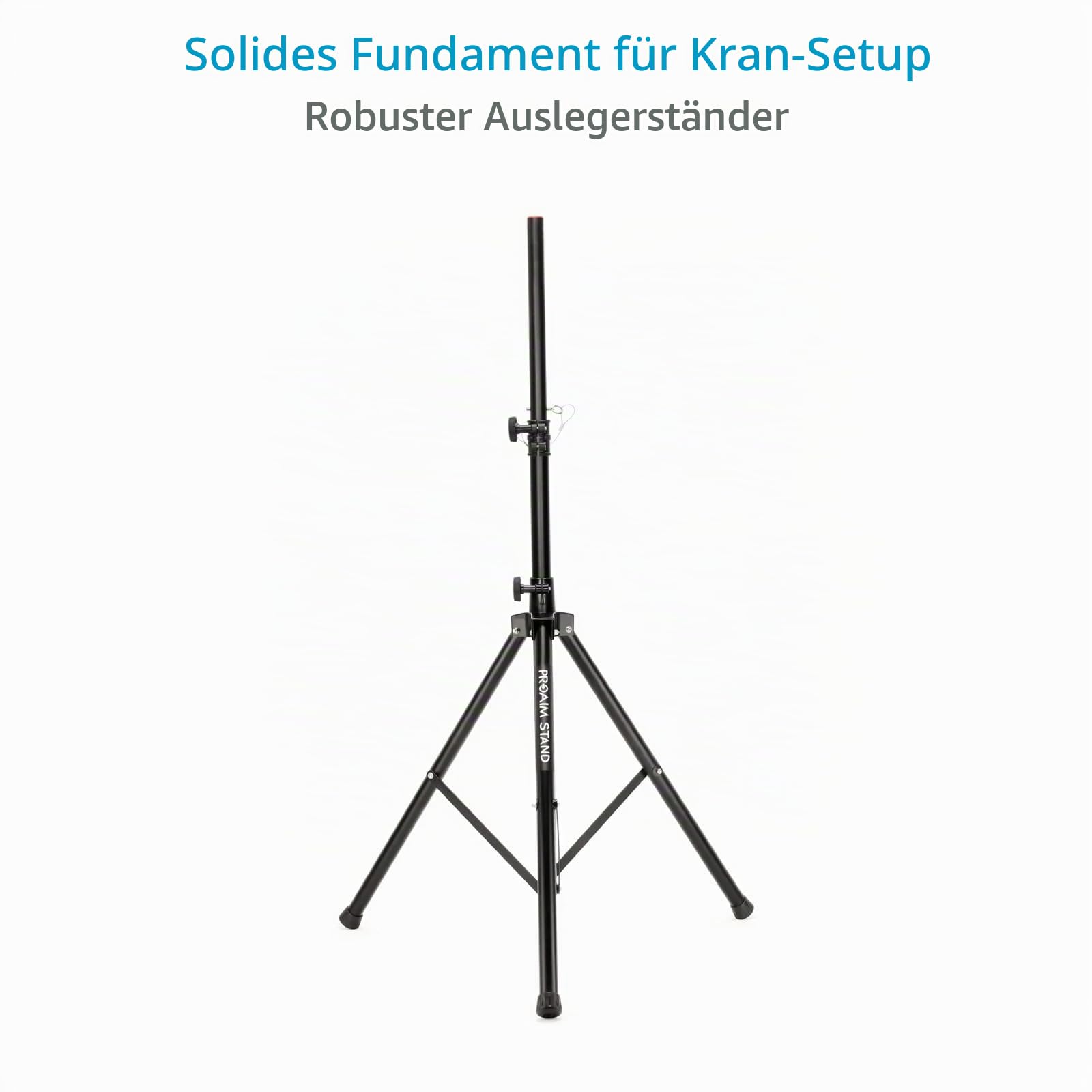 PROAIM 9 Fuß Videokamera-Auslegerkran mit Ständer. Für Kardanringe, Schwenk-Neige- und Fluidköpfe. Tragkraft bis zu 8 kg / 17,6 lbs. (P-9-TS)