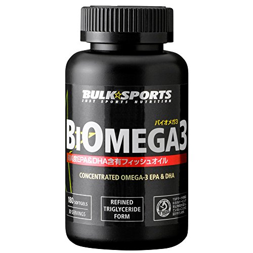 バルクスポーツ バイオメガ3 EPA＆DHA含有フィッシュオイル 180カプセル