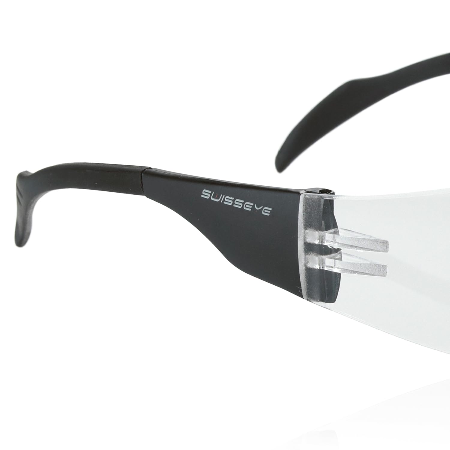 SWISSEYE Outbreak S Sportbrille für schmale Gesichter (100% UVA-, UVB- und UVC-Schutz, minimales Gewicht, splitterfreies Fassungsmaterial PC, Polycarbonatscheibe, inkl. Mikrofaserbeutel), Schwarz