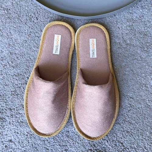 Image of Travelkhushi Soft Comfy Home Slippers For Women & Men For Winter Capet flip flops for Bedroom Indoor Carpet house slides Anti skid Slippers for Winter & Summer