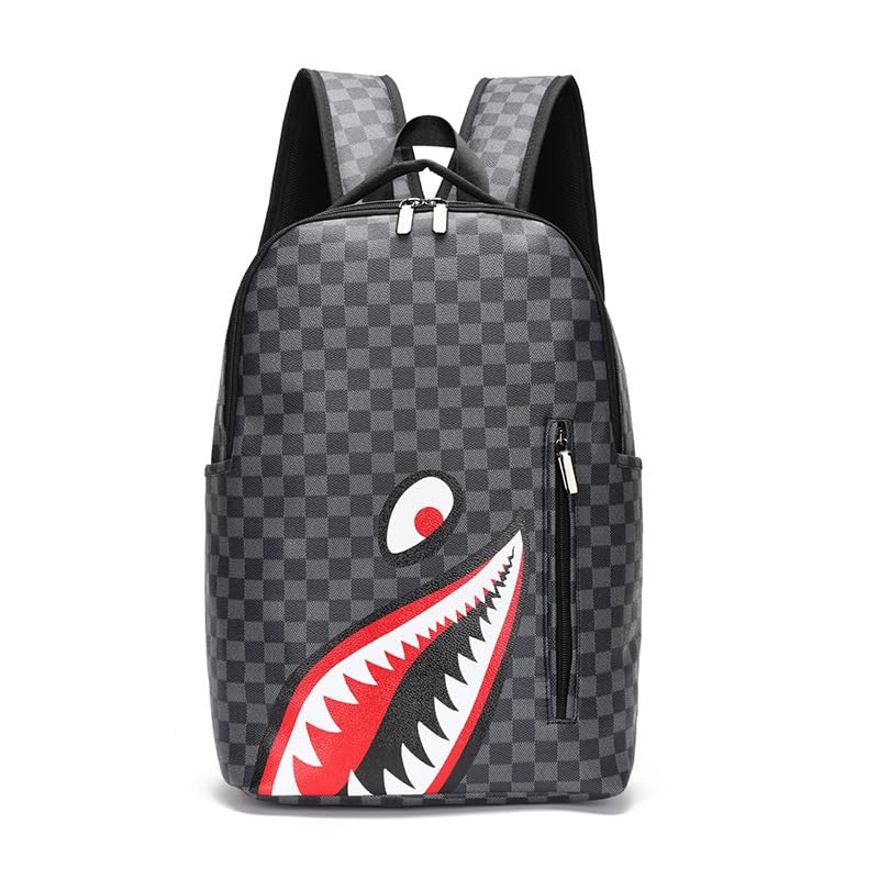 Syzplnwy Borsa da viaggio esterna per campeggio da uomo di grande capacità per il tempo libero Shark Zaino Business