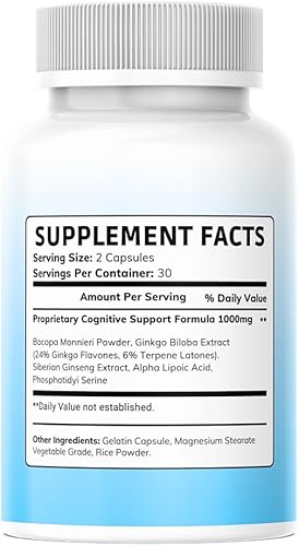 Miniatura 7 de Neuro Boost IQ Capsule, neuroboost iq Brain Supplement, Neuroboost Ben Carson, Neuroboostiq Uso para hombres y mujeres (300 cápsulas) (paquete de 5)